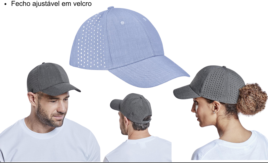 Boné Perfurado Ajustável